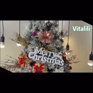BIN LU 12 Pcs Set Christmas Decorations Set On Sale: Red Christmas Flower Stick Poinsettia Artificial Flowers For Christmas Tree Ornaments Christmas Flower Bouquet Christmas Flowers Decorations Flower For Xmas Tree | Xmas Decoration Sale