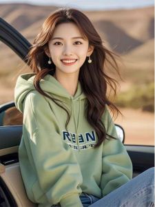 Trendy Korean Design Hoodie Womens Jacket Fall 2024 Popular Early Autumn Small Audience Design Sense Super Beautiful