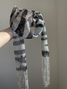 Khăn Choàng Dài Tua Rua Họa Tiết Ngựa Vằn Thời Trang Cho Nữ Khăn Choàng Trang Trí Mùa Đông Phong Cách Hàn Quốc Trang Phục Thanh Lịch