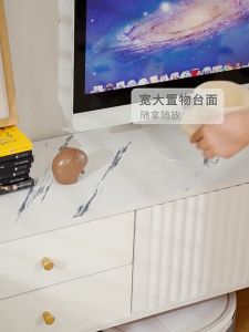 TV Console Cabinet With Storage Media & TV Storage Cabinet Light Luxury TV Rack Cabinet TV Display Cabinet Nordic Style Modern Minimalist Living Room Home Simple Solid Wood Tv Table 电视柜