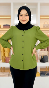Blouse Long Sleeve Cey Materials Cantik Muslimah Baju