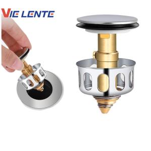 Universal Explosion-proof Wash Drain Filter Pop Up Basin Bounce Core Sink Drain Plug Bathroom Lavatory Kitchen Bathtub Tool