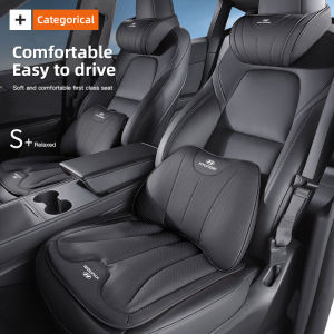 Hyundai | Car Headrest Comfortable Neck Support Pillow Lumbar Support Seat Cushion For Hyundai NLINE I30 I20 Venue Veloster IX35 I40 IX20