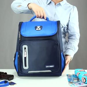 Balo Chống Gù Cho Bé Học Sinh Cấp 1 Thời Trang Cao Cấp Có Phản Quang Chống Thấm Nước Siêu Nhẹ