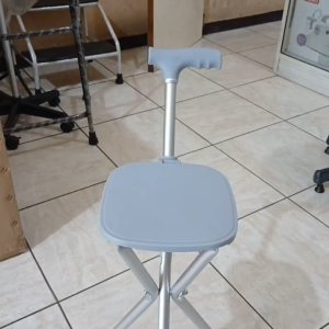 Juara Tongkat dengan Tempat Duduk FS 911L Dudukan Kotak Bahan Aluminium