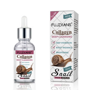 Snail Mucin Serum With NiacinamideHyaluronic AcidCollagen Snail Facial Serum Deep Hydration Make Light Beige younger-looking