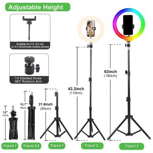 160cm Adjustable Mobile Stand & 10 Ring Selfie Light Lamp: Ultimate Guide