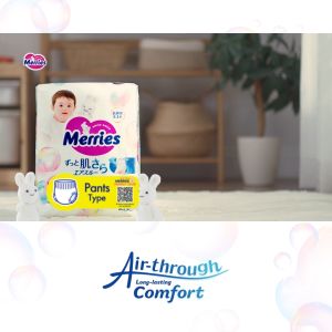 Merries Super Premium Pants Baby Diapers XL 38pcsx 3 Jumbo packs (12 - 22kg)