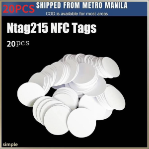 10pcs 20pcs 50pcs NFC Ntag215 Round Shape Card 13.56Mhz NFC Chip Tags For NFC Enabled Mobilephones [ON HAND]