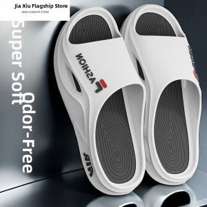 Mens Outdoor Sports Slippers Summer Anti-Slip Deodorant EVA Thong Slippers Comfortable Wearing Breathable Convenient Home Shoes