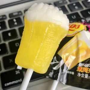 Tropical Fruit Flavor Lollipop 15g/pc Beer Cup Shape Snack Leisure Candy Dry Cup Joy ACARONZ Traditional Candy Snacks