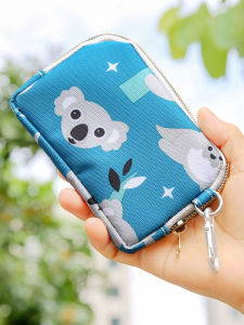 Túi Đựng Thẻ Vải Nghệ Thuật Đáng Yêu Mini Hongkedou Túi Đựng Thẻ Ví Đựng Tiền Xu Nữ Túi Đựng Chìa Khóa Túi Nhỏ Có Thể Treo Mẫu Hoạt Hình