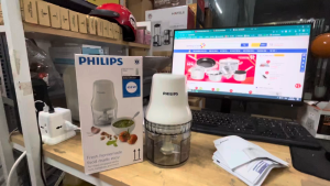 Máy xay thịt PHILIPS HR1393/00 dung tích 0.7L công suất 450W - Hàng Chính Hãng