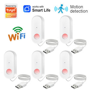 Cảm Biến Chuyển Động Của Con Người WiFi Máy Dò Hồng Ngoại PIR Thiết Bị Chống Trộm An Ninh Gia Đình Màu Trắng Hoạt Động Với Ứng Dụng Tuya Smart Life Tương Thích Với Alexa