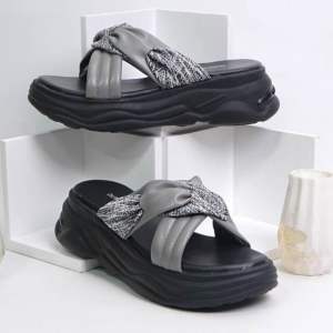 Dunkenstock ROSSA Sandal Wanita Wedges Silang Tinggi 5cm Casual Sendal Platform Belleza
