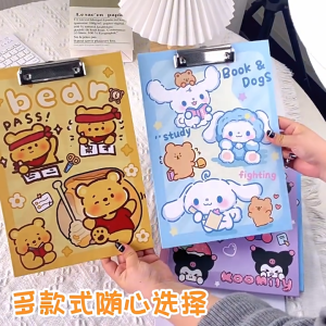𝗝𝘀 𝗛𝗼𝘁𝗣𝗮𝗱 MDF Clipboard A4 Paper Cartooon Stationery Office Student School Folder Writing Pad