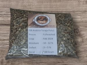 Kopi Biji Mentah/Grean Bean Arabica Toraja Pulu - Pulu (Utara) Full Washed 1 Kg