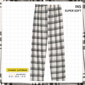 Lightweight Cotton Pajama Pants for Women Breathable Casual Home Pants Spring Autumn Summer High Waist Long Pants