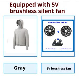 Portable Air Conditioner Jacket USB Fan Cooling Coat Outdoor Work Construction Fishing Hunting Lightweight Sun protection Jacket