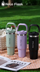 Holo Flask 900ml with Handle Hot and Cold Travel Cup with Straw Vacuum Insulated Cup