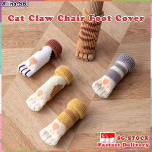 💎𝗦𝗚 𝗦𝗧𝗢𝗖𝗞💎 4pcs Cat claw table chair leg cover protector / Mute non-slip floor protectors Chair leg cap / Chair leg socks / 椅子腿套