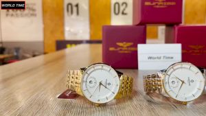 Đồng hồ nam đồng hồ pin Sunrise 1223SA full hộp thẻ bảo hành 3 năm sapphire chống xước chống nước bảo hành 3 năm