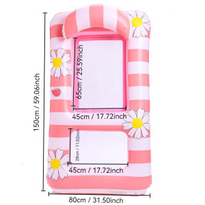 Rooxin Inflatable Water Hammock Pool Floats Bed Swim Ring Tube Swimming Pool Mattresses Sleeping Bed Beach Lounger Chair