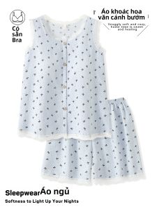 DAISONG | Cushioning and Cool Feel Summer Sleepwear Set for Women