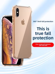 HOPE YEAR | Ốp Lưng Silicone trong Suốt Chống Sốc Bao Phủ Toàn Phần