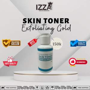 TONER EXFOLIATING GOLD Toner Brightening Anti Acne Scar Bopeng Flek & Darkspot