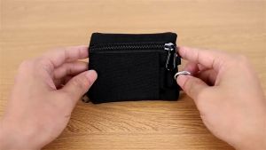 Outdoor Mini Portable EDC Gadgets Molle Pouch Key Wallet Travel Zipper Belt Bag Tactical Purses Hunting Hiking Waist Wallet