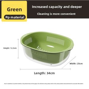 COOKER KING | Double-layer Thickened Draining Basket
