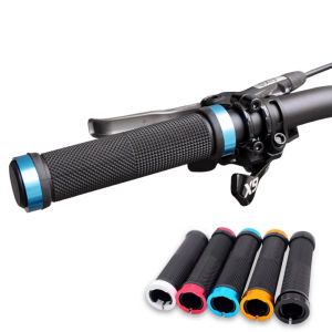 Handles Grips Bike Handlebar Grips Double Lock On Bicycle Handle Bar Rubber Hand Grip Suitable for Folding Bike BMX Beach Crui