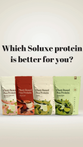 Soluxe Vegan Original Plant Based Pea Protein Powder Shake Non-GMO 500g