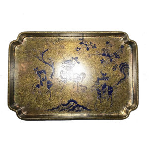 Antique Finish Brass Tray