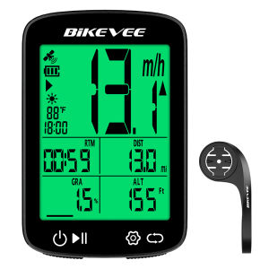 Outdoor Riding Multifunctional Wireless GPS Bike Computer USB Rechargeable Digital Bicycle Speedometer Odometer with Backlight