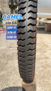 ยางนอก CAMEL CM532 สกายแล๊บ 10ล้อ 2.50 2.75ทนทาน ดอกหน้า หมดช้า คุ้มค่าต้อง CM532