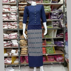 T&KCotton ชุดไทยพื้นเมือง​ประยุกต์​ ผ้าฝ้ายเชียงใหม่ กระดุม​มุก​ 9​เม็ด​ หุ่นผอม หุ่นอวบก็ใส่สวย ทั้งชุดมีเสื้อ+ผ้าถุง​  สวยได้ในราคา​ประหยัด​