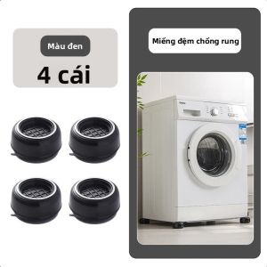 Tấm Lót Chống Rung Đa Năng Cho Máy Giặt Và Tủ Lạnh Đế Chân Đồ Nội Thất Chống Trượt Đệm Nhựa Tròn Giảm Tiếng Ồn