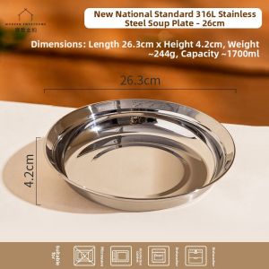 MODERN SWEETHOME | Food-Grade 316L Stainless Steel Plate