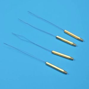 MNFT 1PCS Brass Bobbin Threader Fly Fishing Tying Thread Half Hitch Tool Fly Fishing Bug Binding Tools