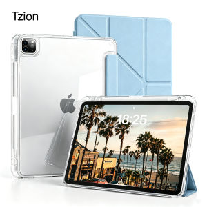 Ốp Lưng Máy Tính Bảng Trong Suốt Gấp 3+Y Cho iPad Pro 11 - Có Chân Đế Từ Tính Mặt Lưng Acrylic Tương Thích Với Nhiều Mẫu Máy