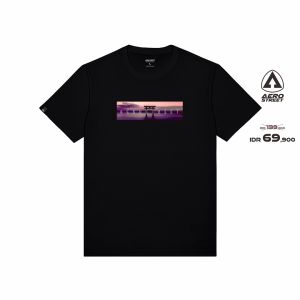 Aerostreet T Shirt Otori Hitam Kaos T Shirt AABAA