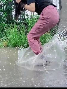 Waterproof Shoe Cover Non-Slip Rain Boot Cover Men And Women Thickened High Boot Rain Boot Cover