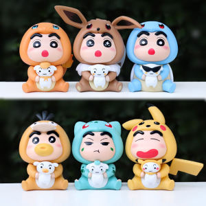 New Cartoon Cosplay Duck Pikachu Figure Model Creative Desktop Decoration Gift Friend Cute Style PVC Material Half Handmade Craft