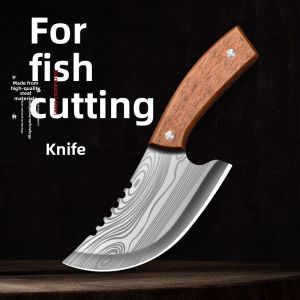 TINGLING | Mini Damascus Fish Knife for Home Kitchen Slicing and Meat Cutting