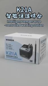 WEMON K21A T210 Intelligent Constant-temperature High-Power Digital Display Soldering Station with C210 Soldering Iron Tips