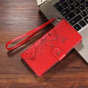Leather Wallet Flip Case for Motorola Moto Edge 60 70 X70 Air G86 G56 G06 G67 Pro Fusion Power | Flower Embossed Design