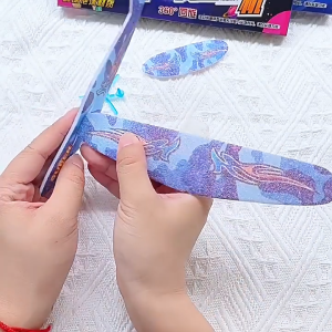 Childhood Flying Foam Glider Aeroplane Dinosaur Mermaid Foam Flying Plane DIY Airplane Goodie Bag For Birthday