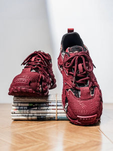 Trendy Dad Sneakers Mens Casual Sport Shoes Breathable Low Top Flat Heel round Toe PVC Outsole Fashionable Autumn New Arrival